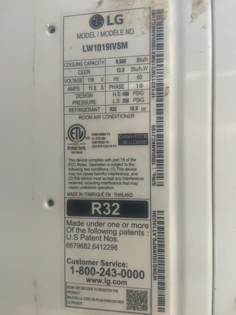 LG LW1019IVSM Window Air Conditioner - photo 4