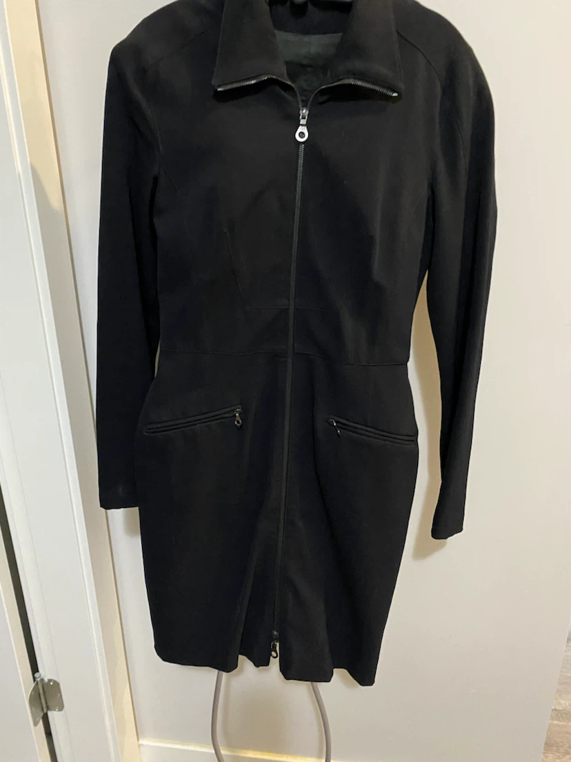 Cache Black Ruched Dress with Ring Detail - photo 2