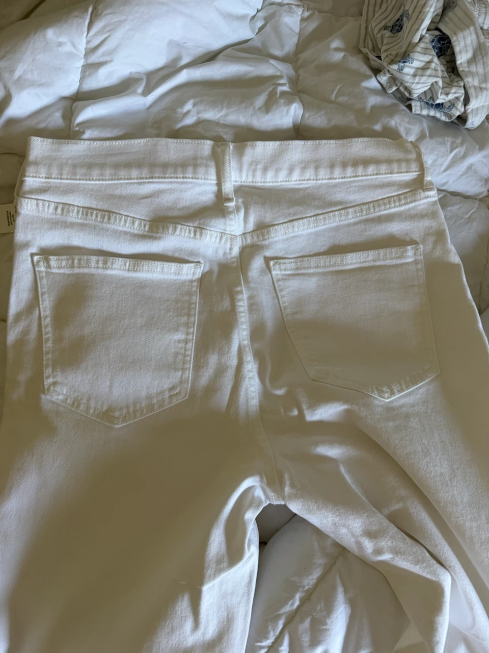 GAP Vintage Slim High Rise Jeans - White - Size 30 - photo 3