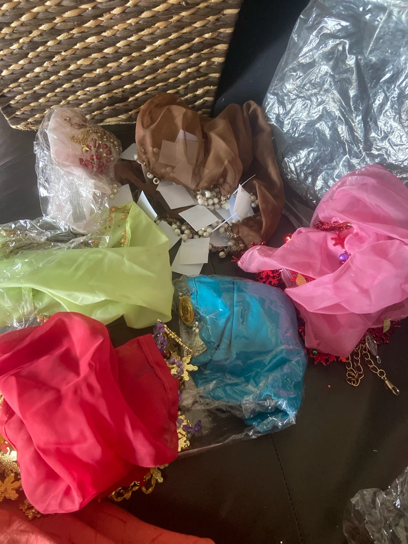 Assorted  decorated scarves