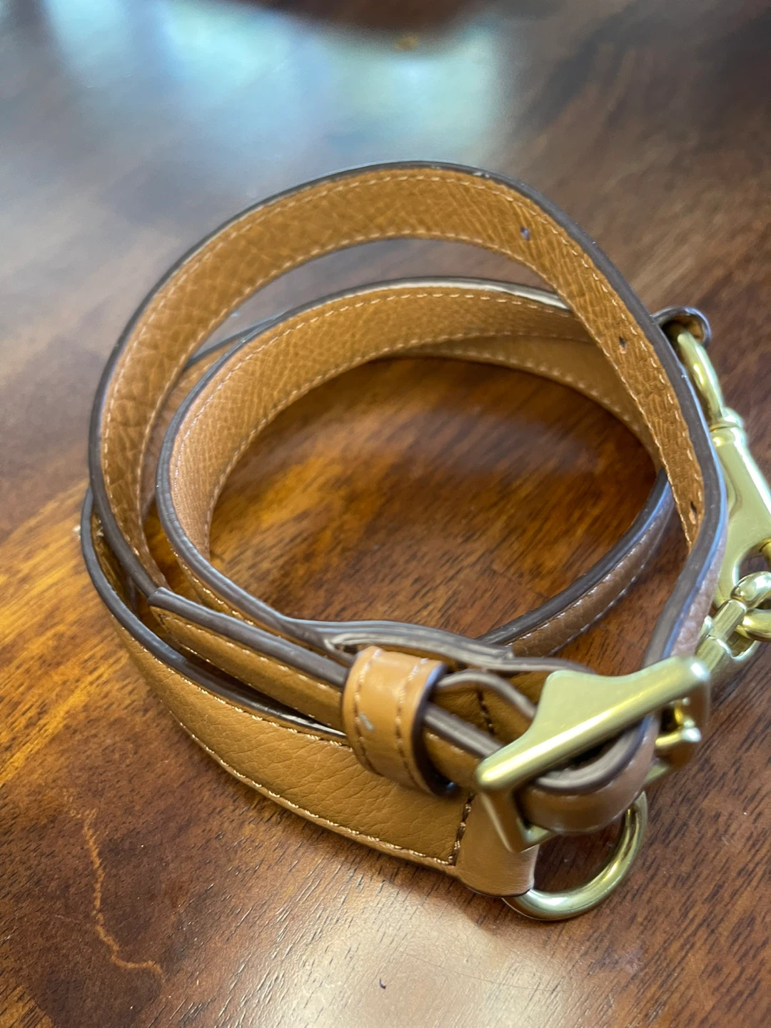 Brown Leather bag Strap