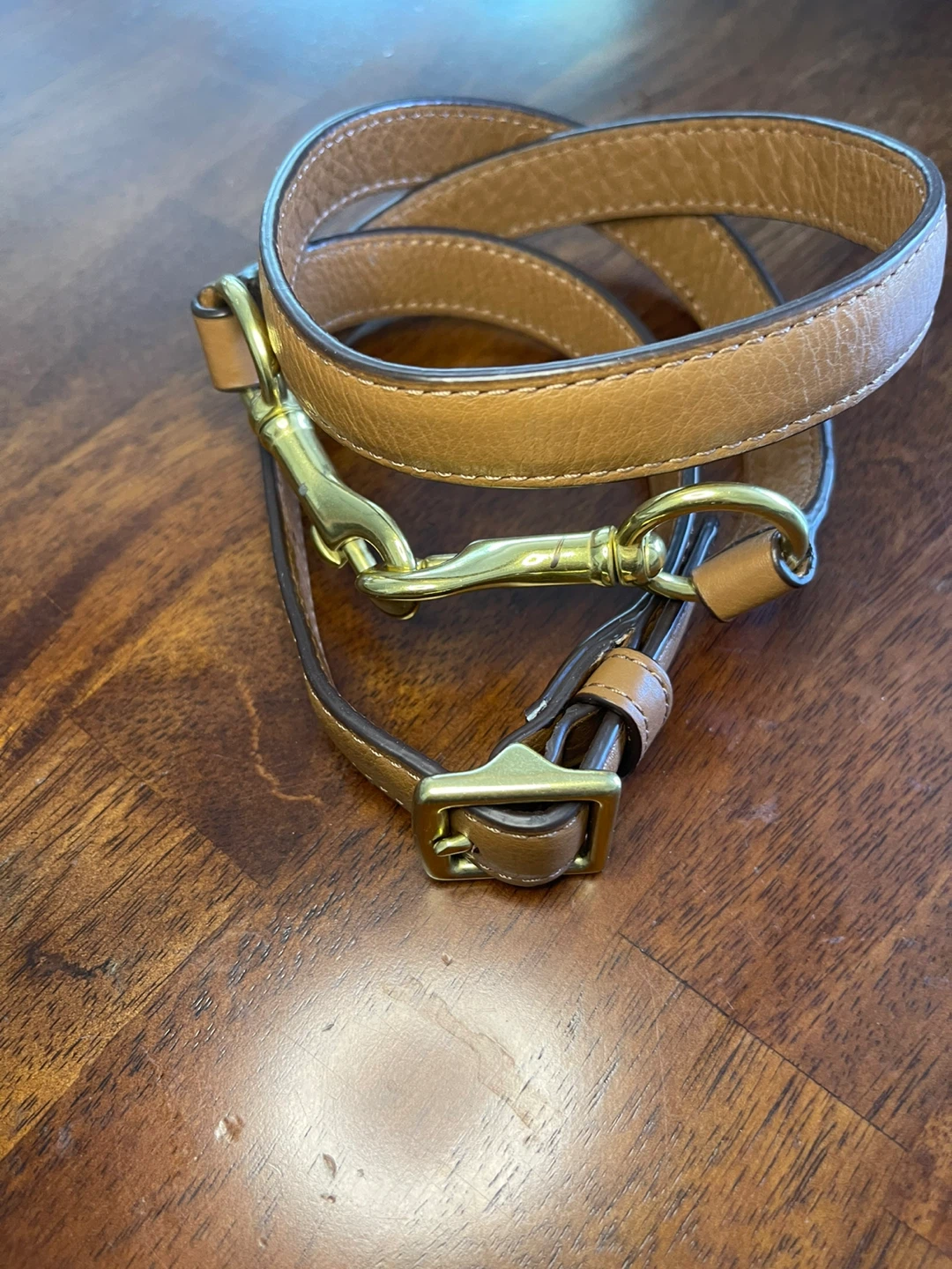 Brown Leather bag Strap - photo 4