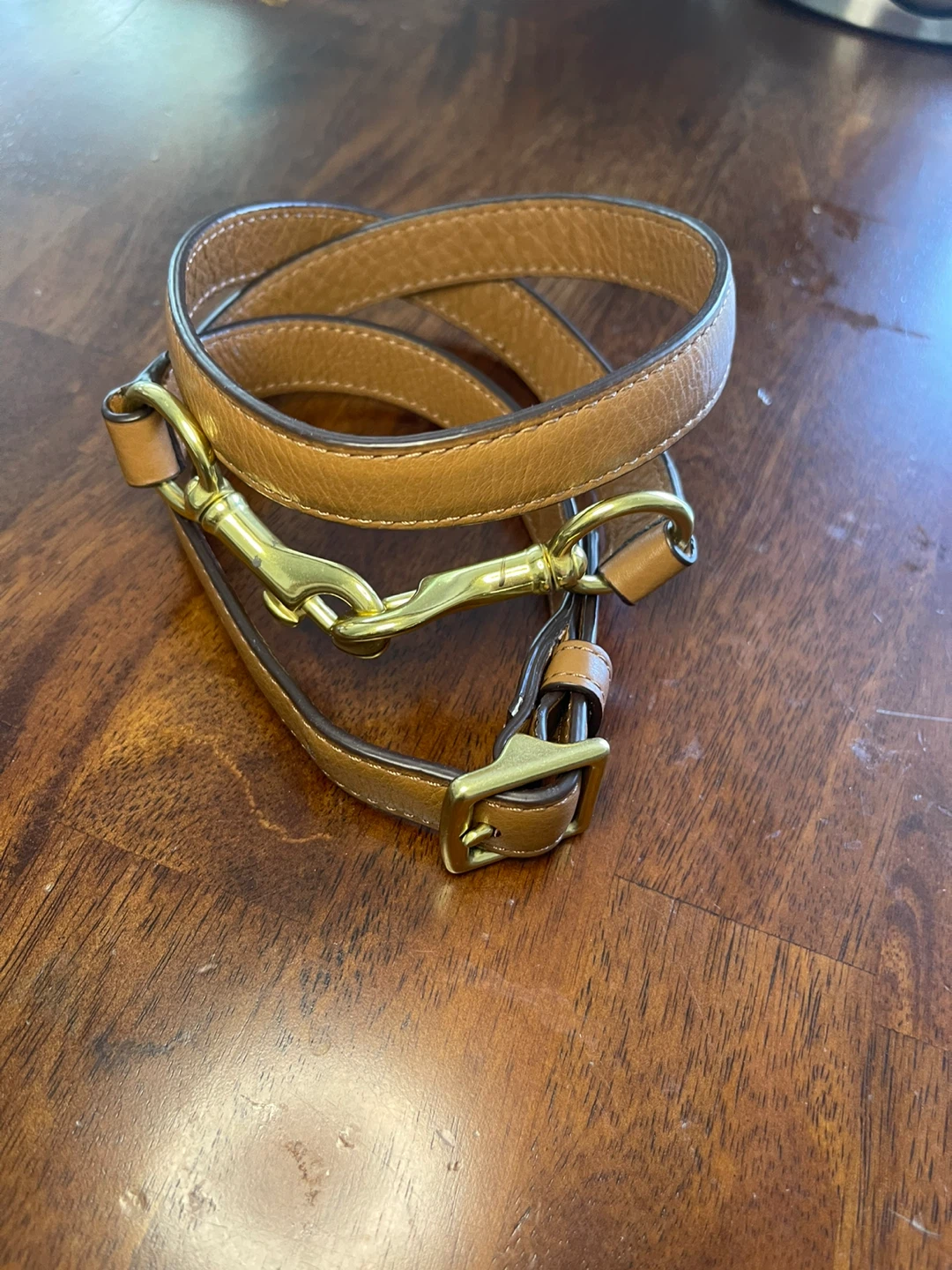 Brown Leather bag Strap - photo 5