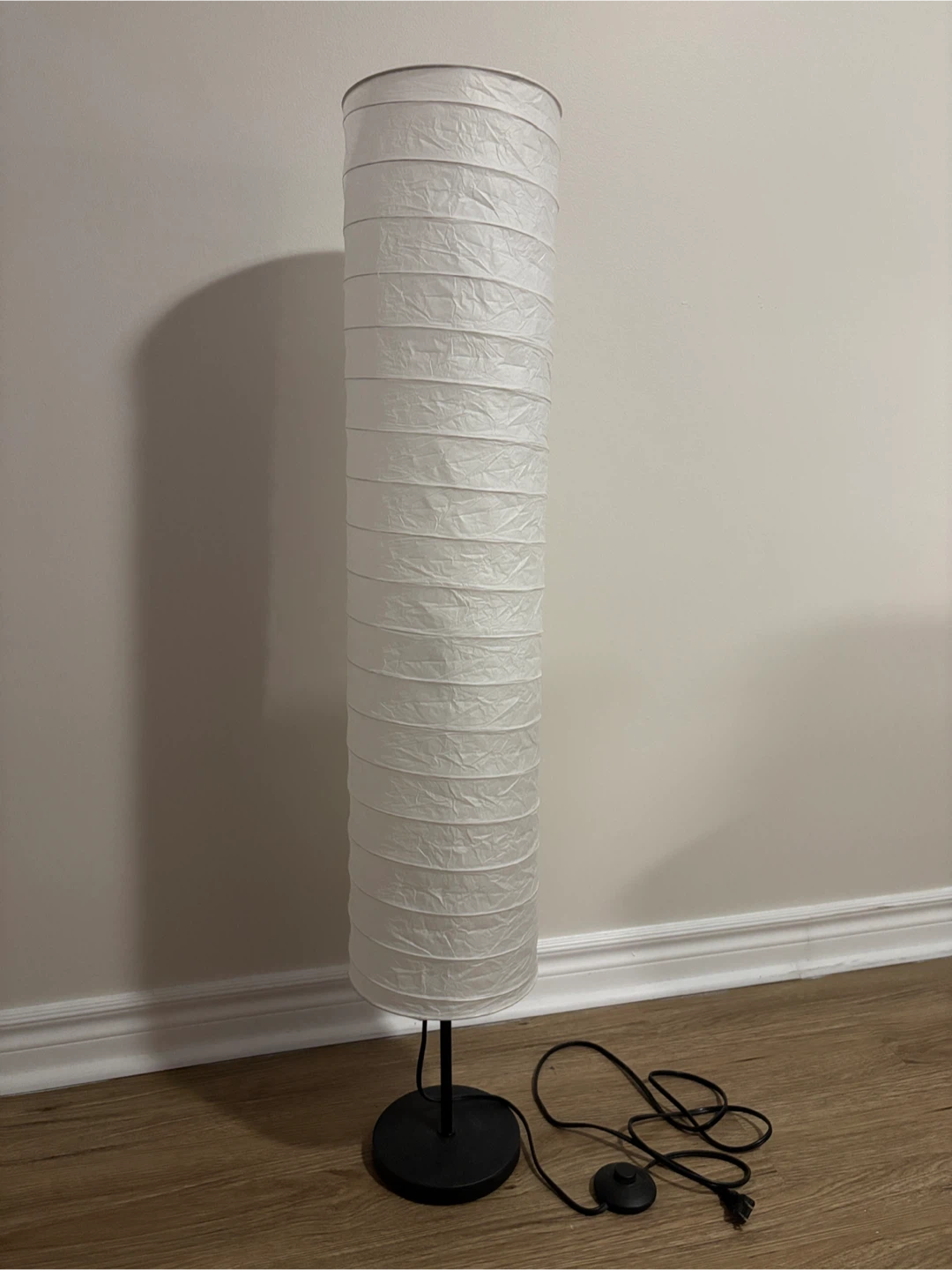 IKEA White Paper Lantern Floor Lamp - photo 2