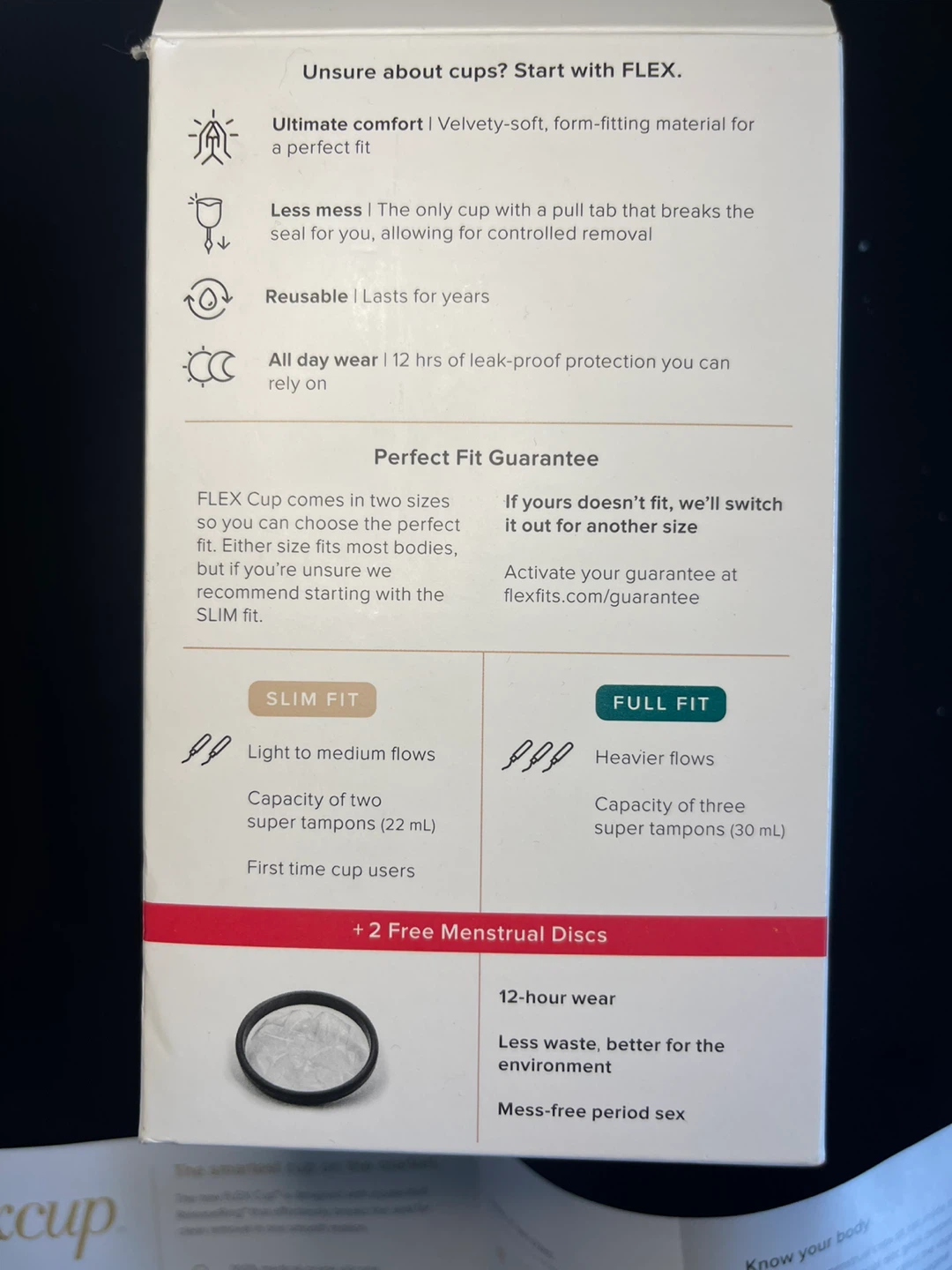 Flex Menstrual Cup System with Free Discs - photo 2