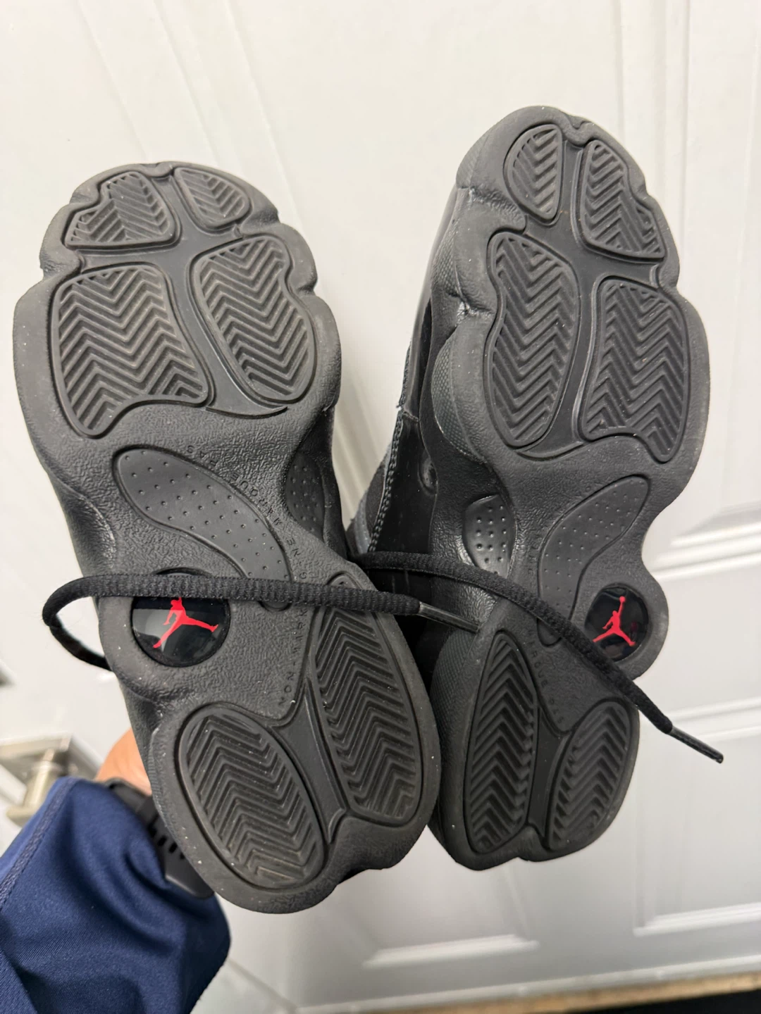 Nike Jordan 6 Rings Black Red Toddler Shoes - photo 3