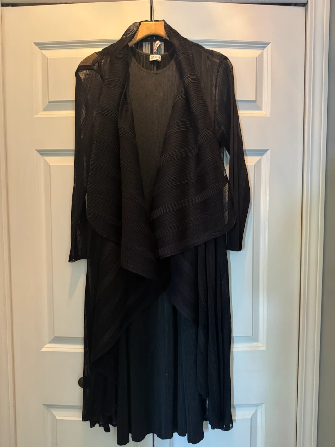 Journey Plisse Midi dress with jacket