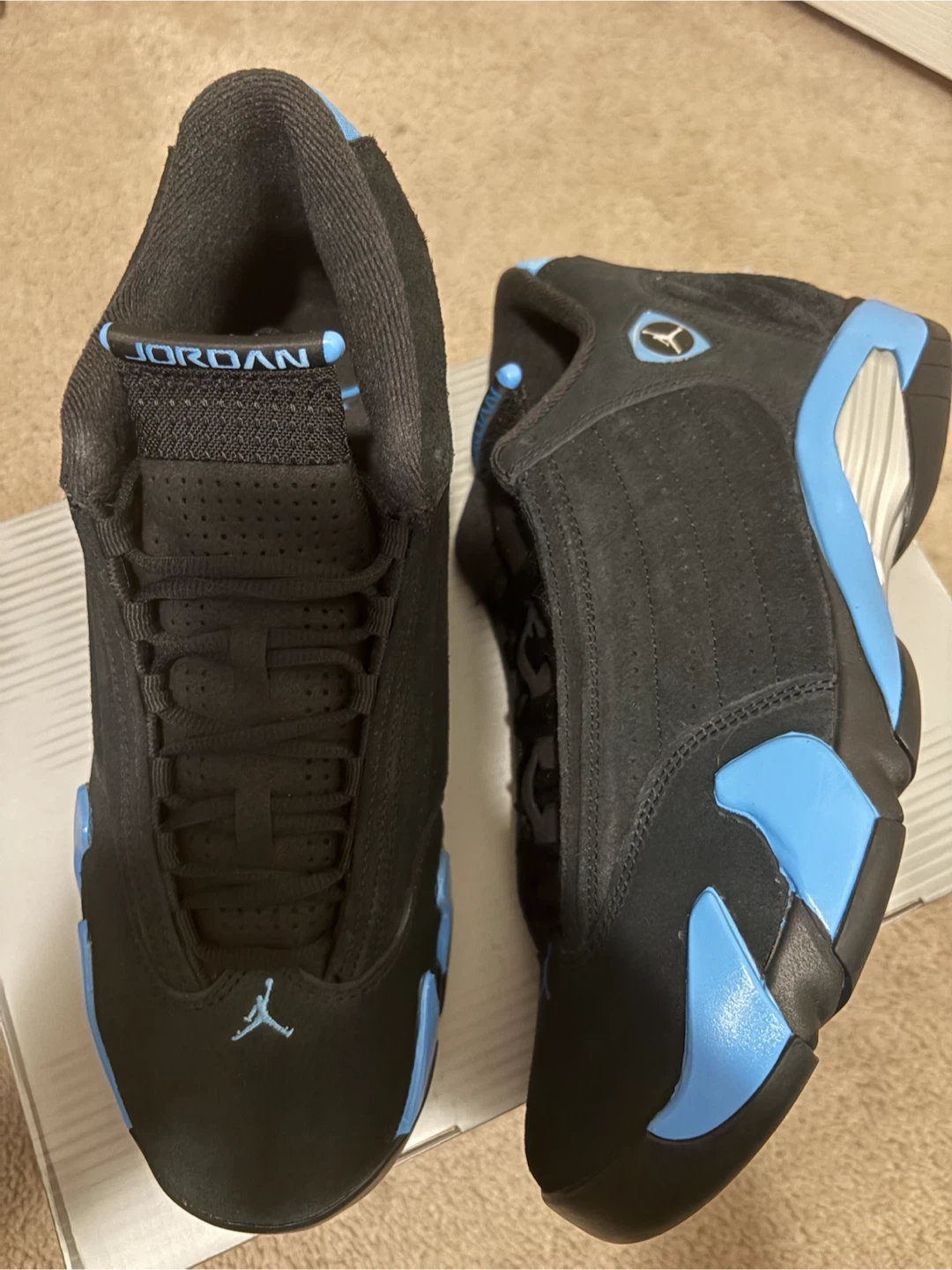 Jordan 14 Black University Blue - photo 3