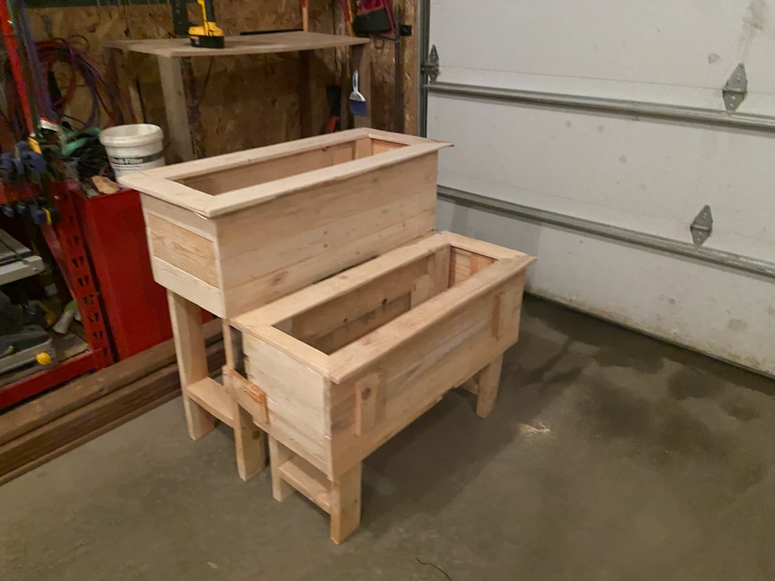 Wooden Raised Planter Boxes