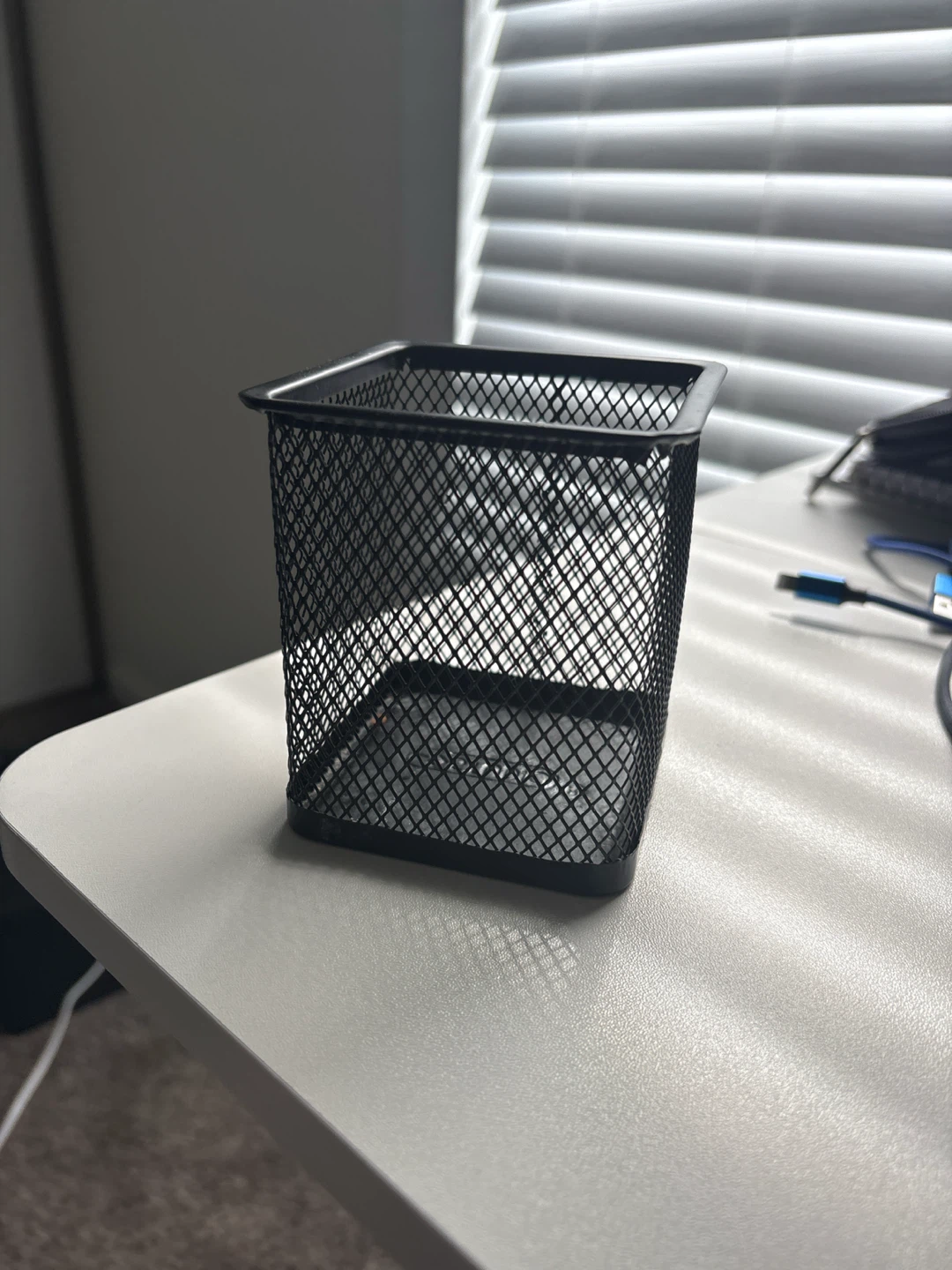 Black Mesh Pencil Holder
