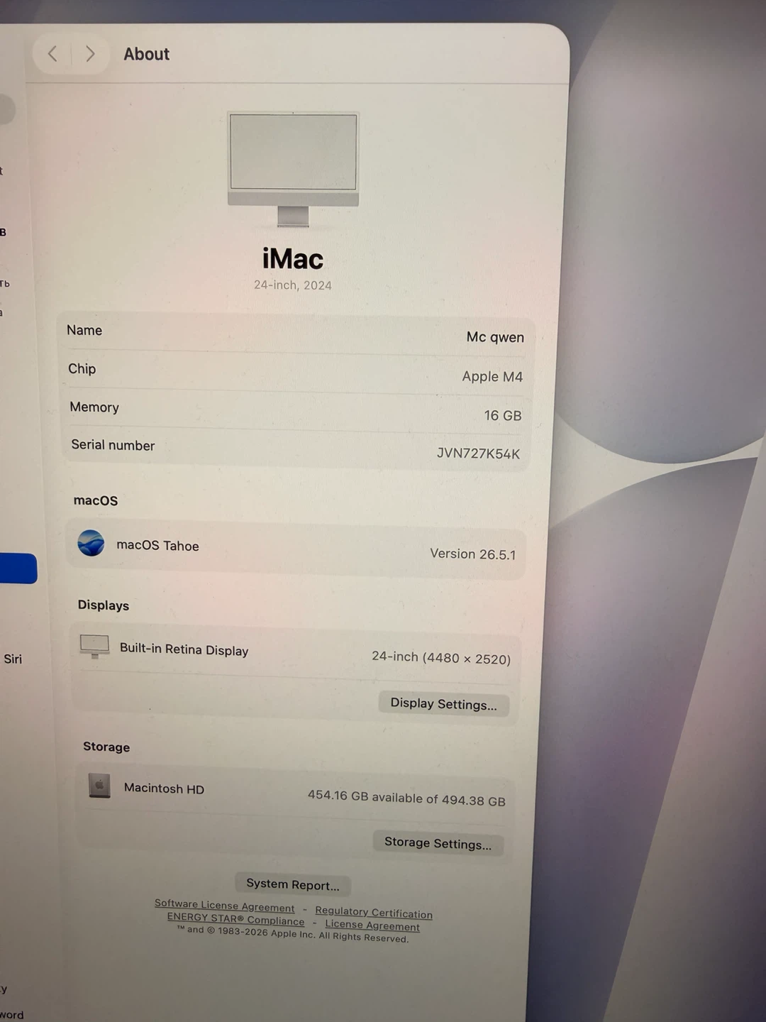 Apple iMac 24-inch, 2024, 16 GB Memory - photo 4