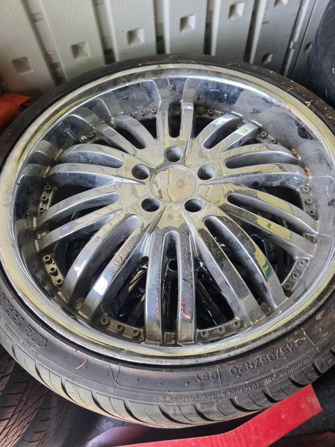Chrome Rims with Tires