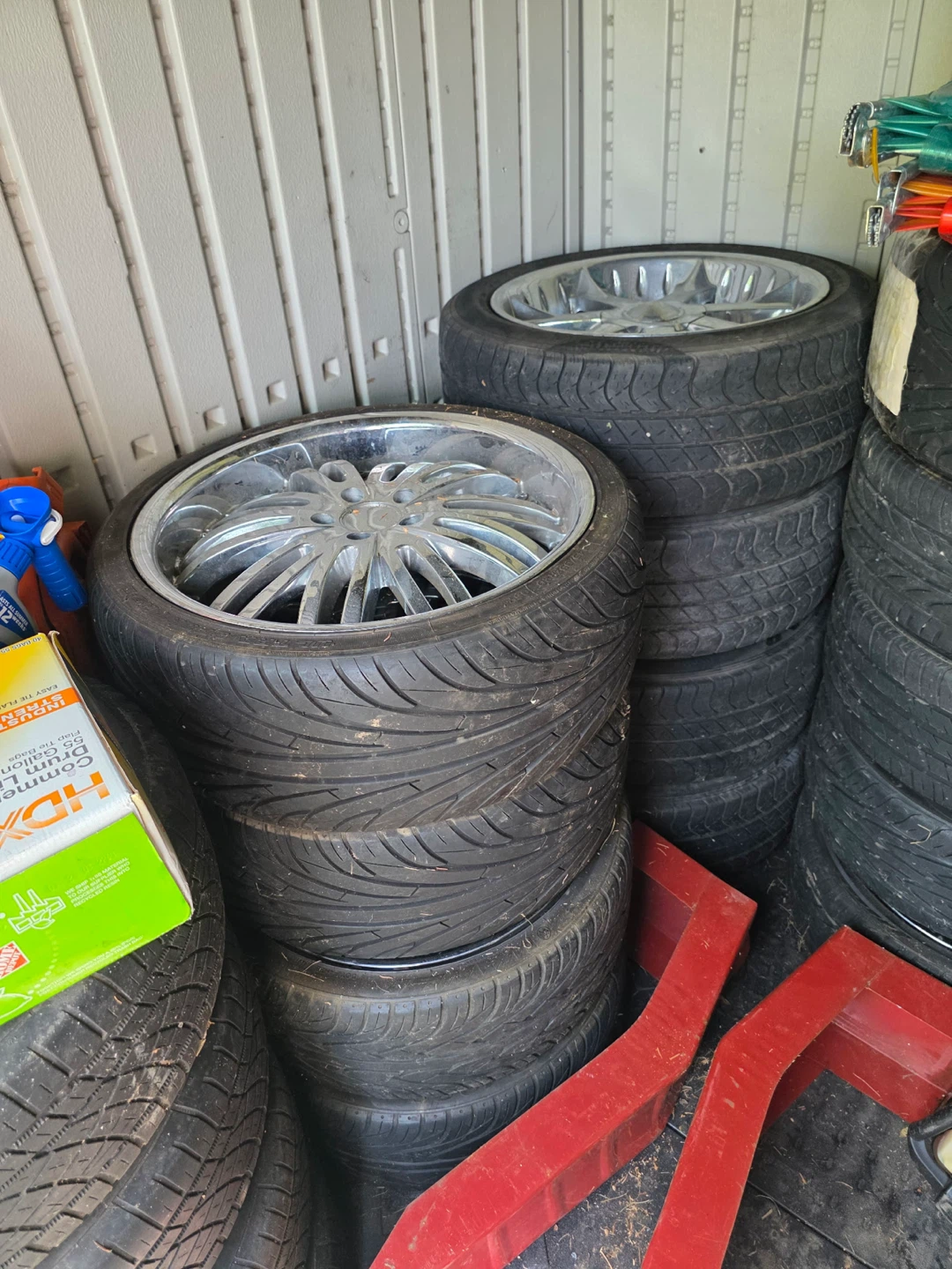 Chrome Rims with Tires - photo 2