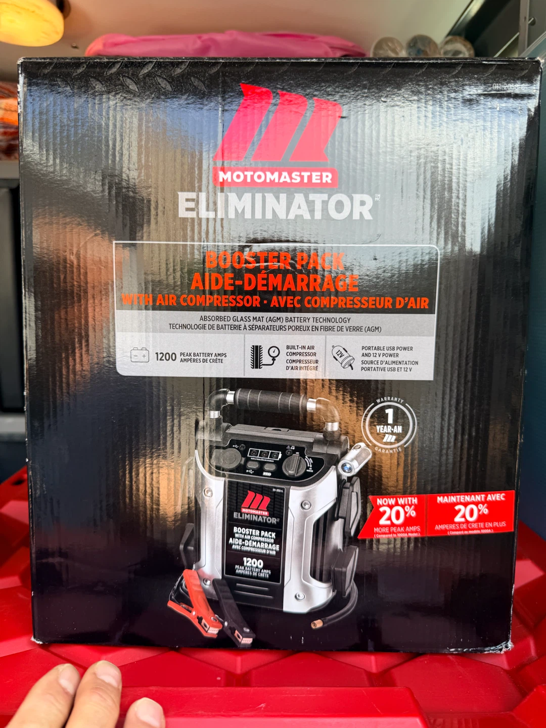Motomaster Eliminator Booster Pack with Air Compressor