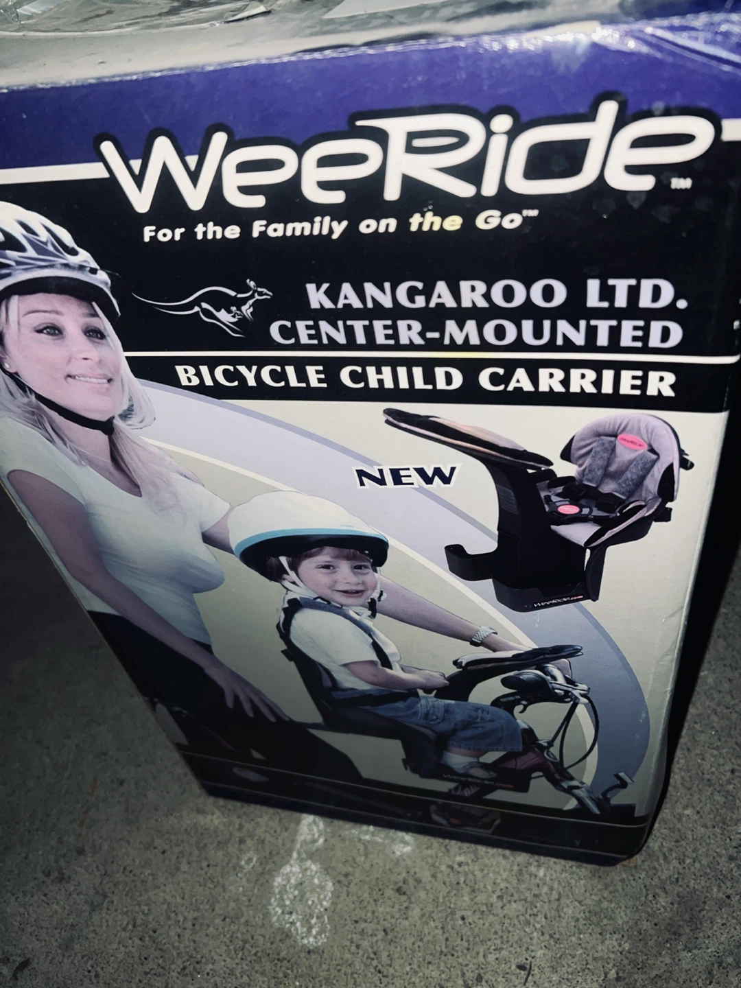 Wee ride front- mounted child bike seat