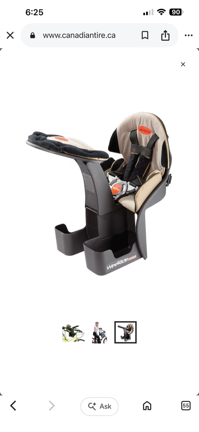 Wee ride front- mounted child bike seat - photo 3
