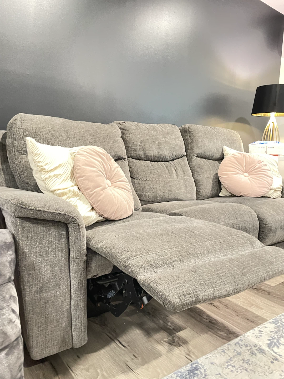 Grey 3-Seater Electric Reclining Sofa - photo 3