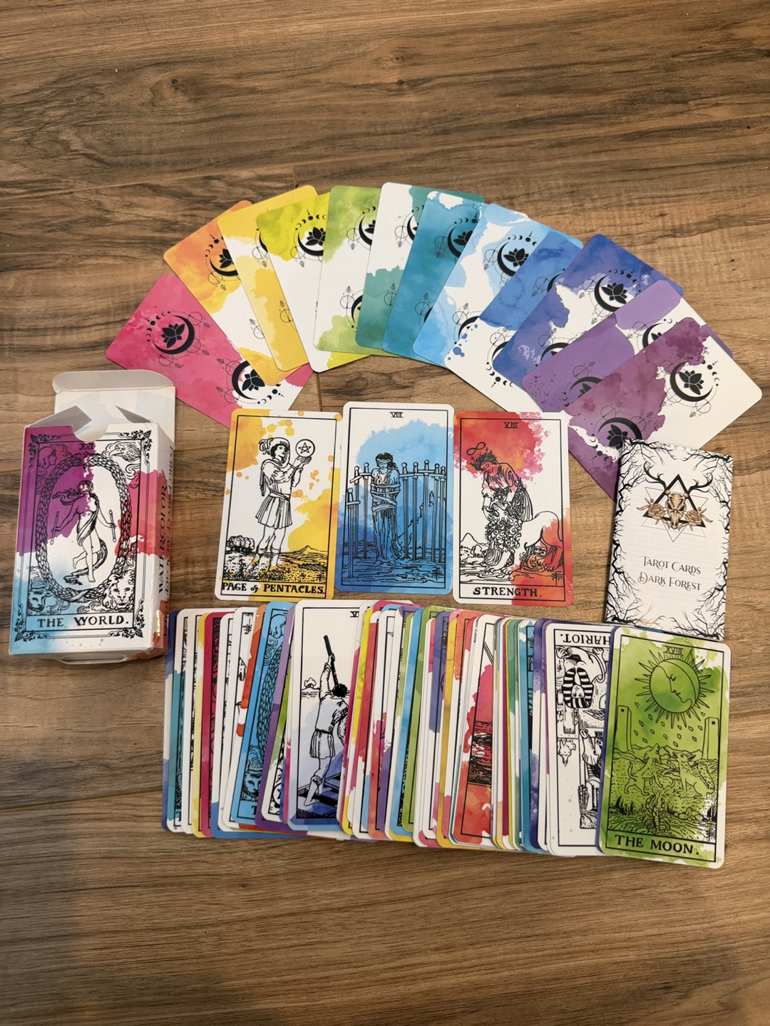 Watercolor Tarot Deck by Dark Forest