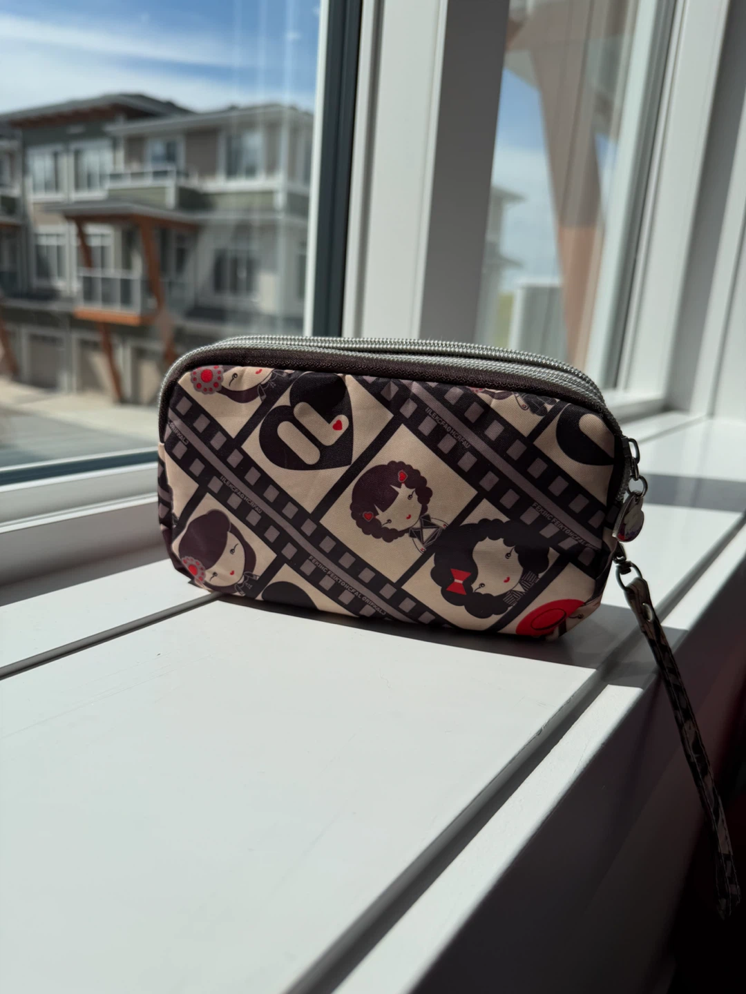 Multipurpose Zippered Pouch with Wrist Strap
