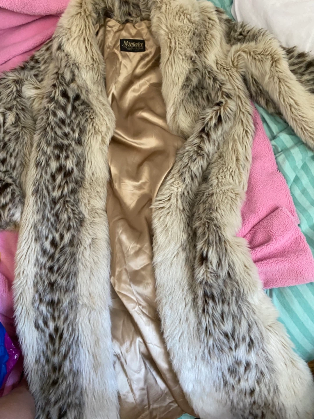 Monterey Faux Fur Coat,very long