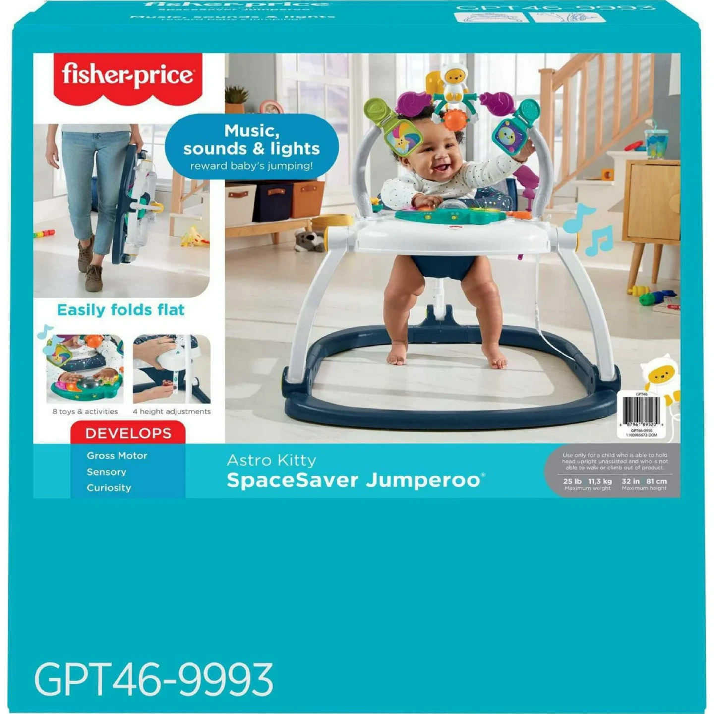 Fisher-Price Astro Kitty SpaceSaver Jumperoo