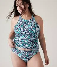 Athleta Maldives Halter Tankini Swimsuit 36 B/C & Bikini Bottom - photo 5