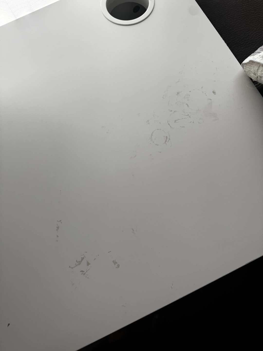 White Desk with Drawer - photo 3