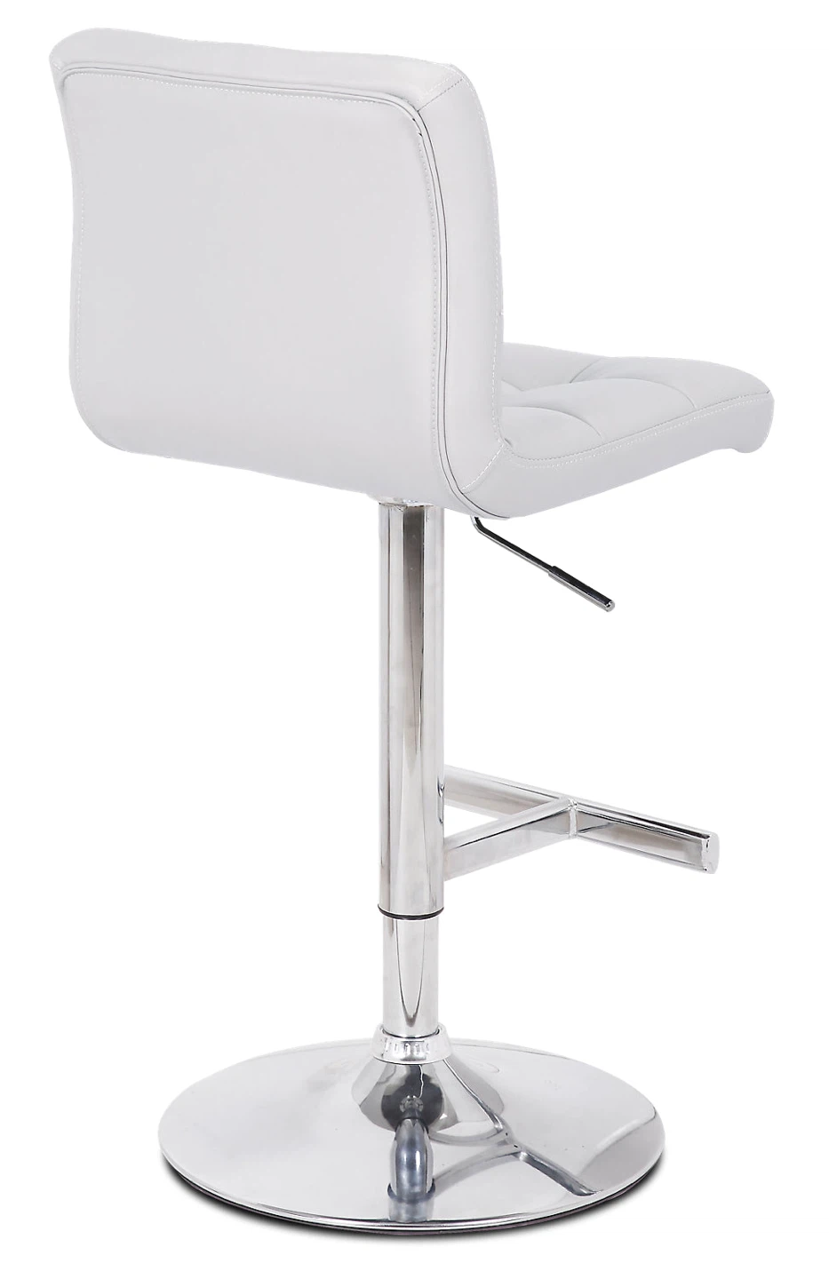 Set of 4 Cruz White Bar Stools – Swivel & Adjustable Height - photo 3