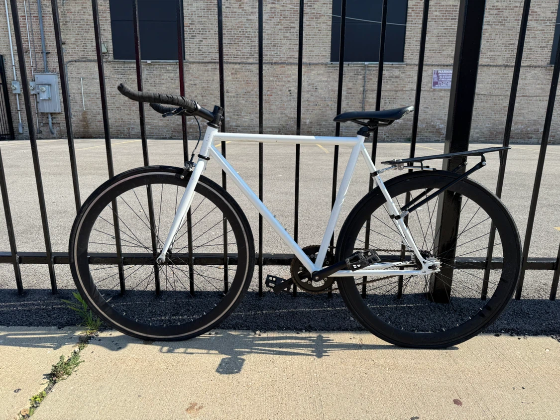 White Single Speed/Fixie Bike