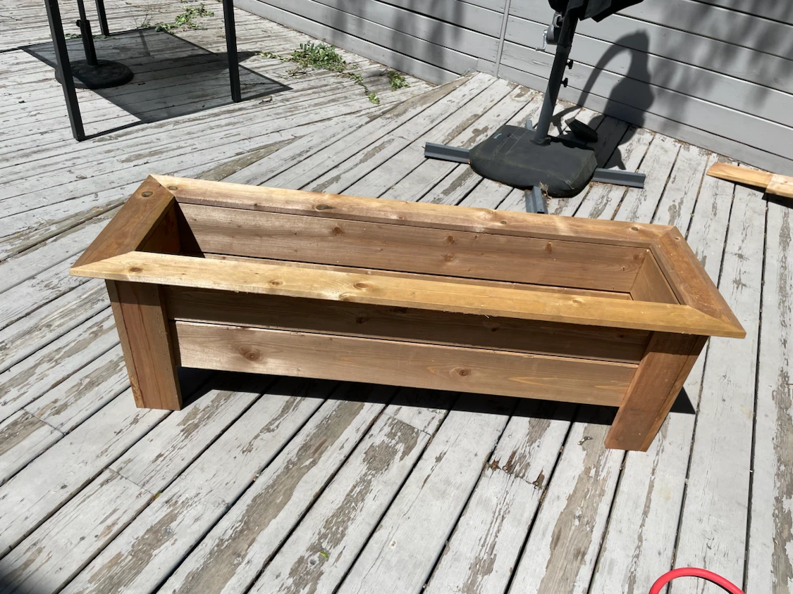 Wooden Raised Garden Planter Box