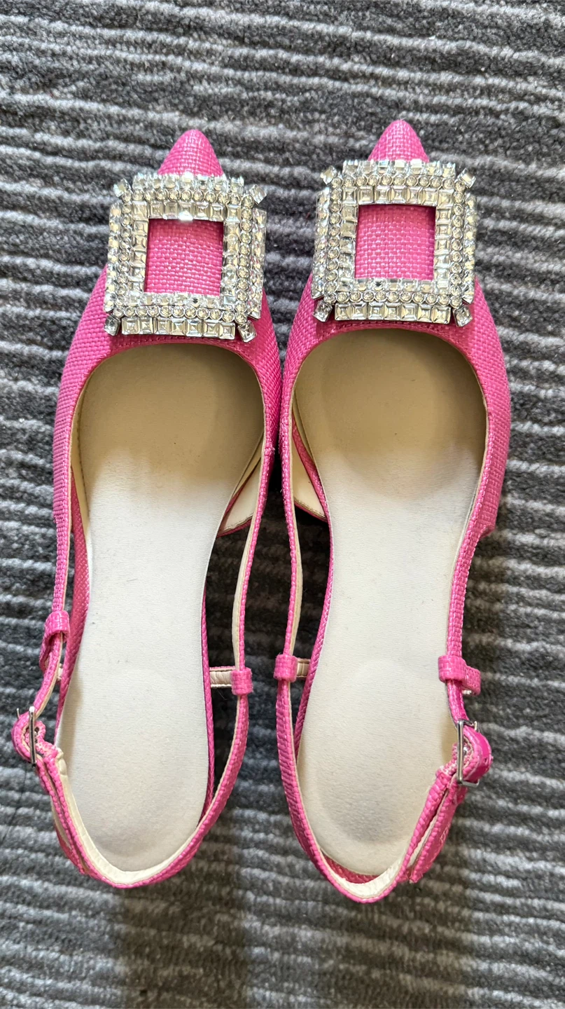 Nine West Pink Embellished Pump shoes - Size 6