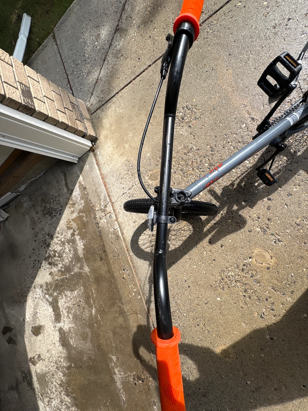 Gray BMX Bike with Orange Grips - photo 2