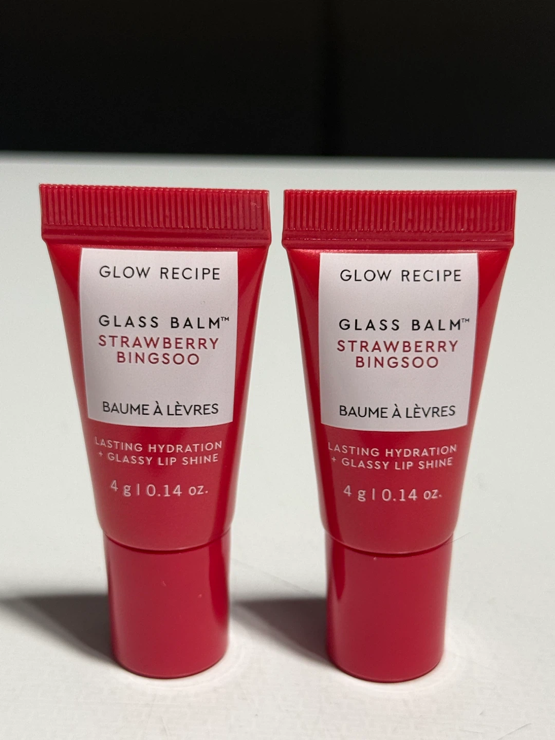 NEW Glow Recipe Glass Balm Minis – Strawberry Bingsoo (2 Pack)