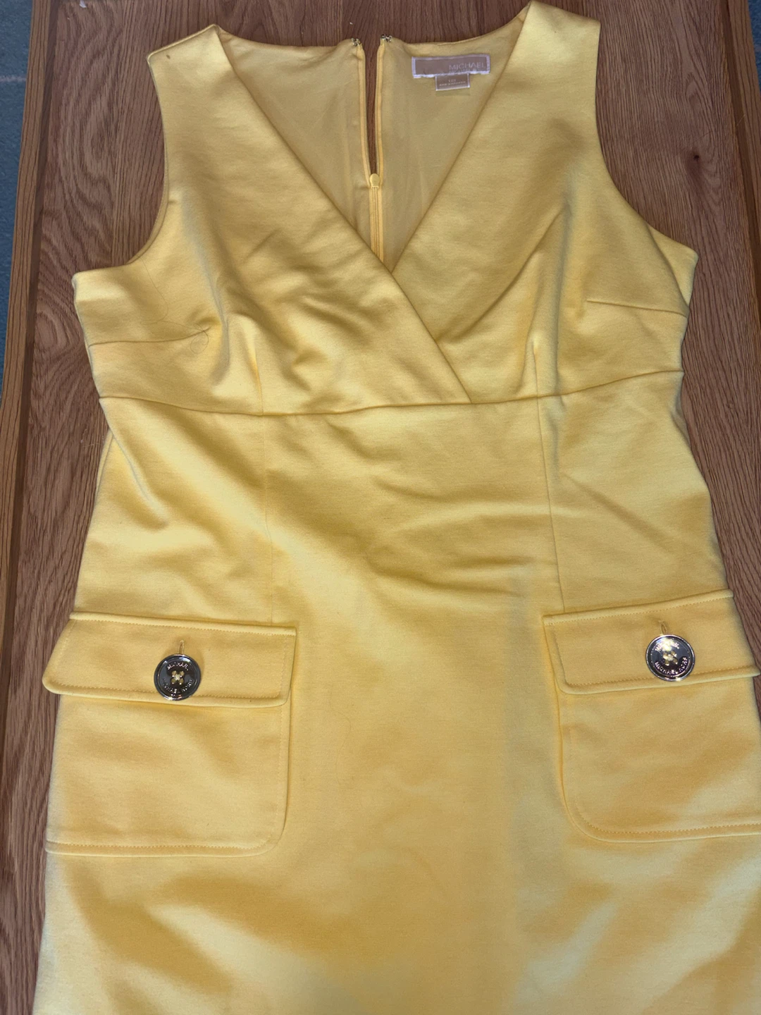 Michael Kors Yellow Sleeveless Dress Size 12 - photo 2