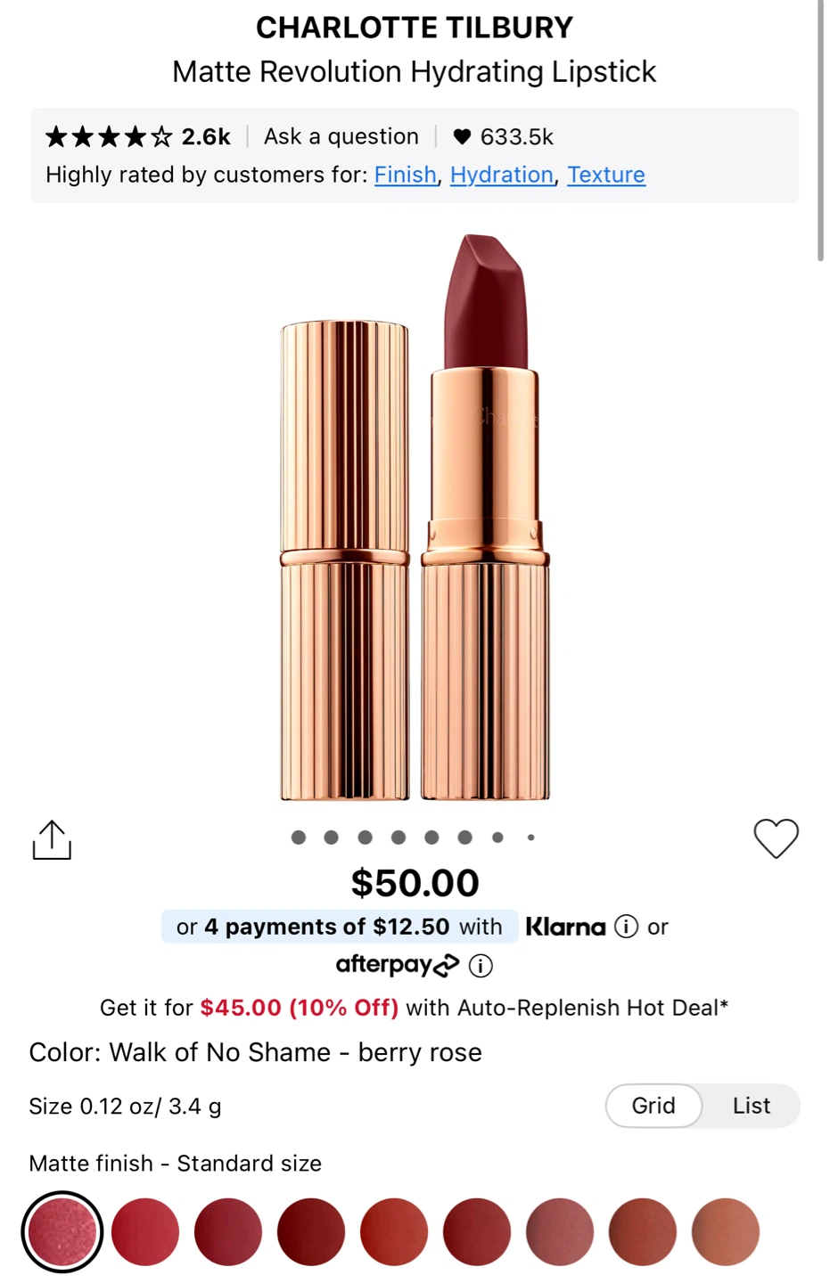 Charlotte Tilbury Matte Revolution Lipstick – Walk of No Shame - photo 4