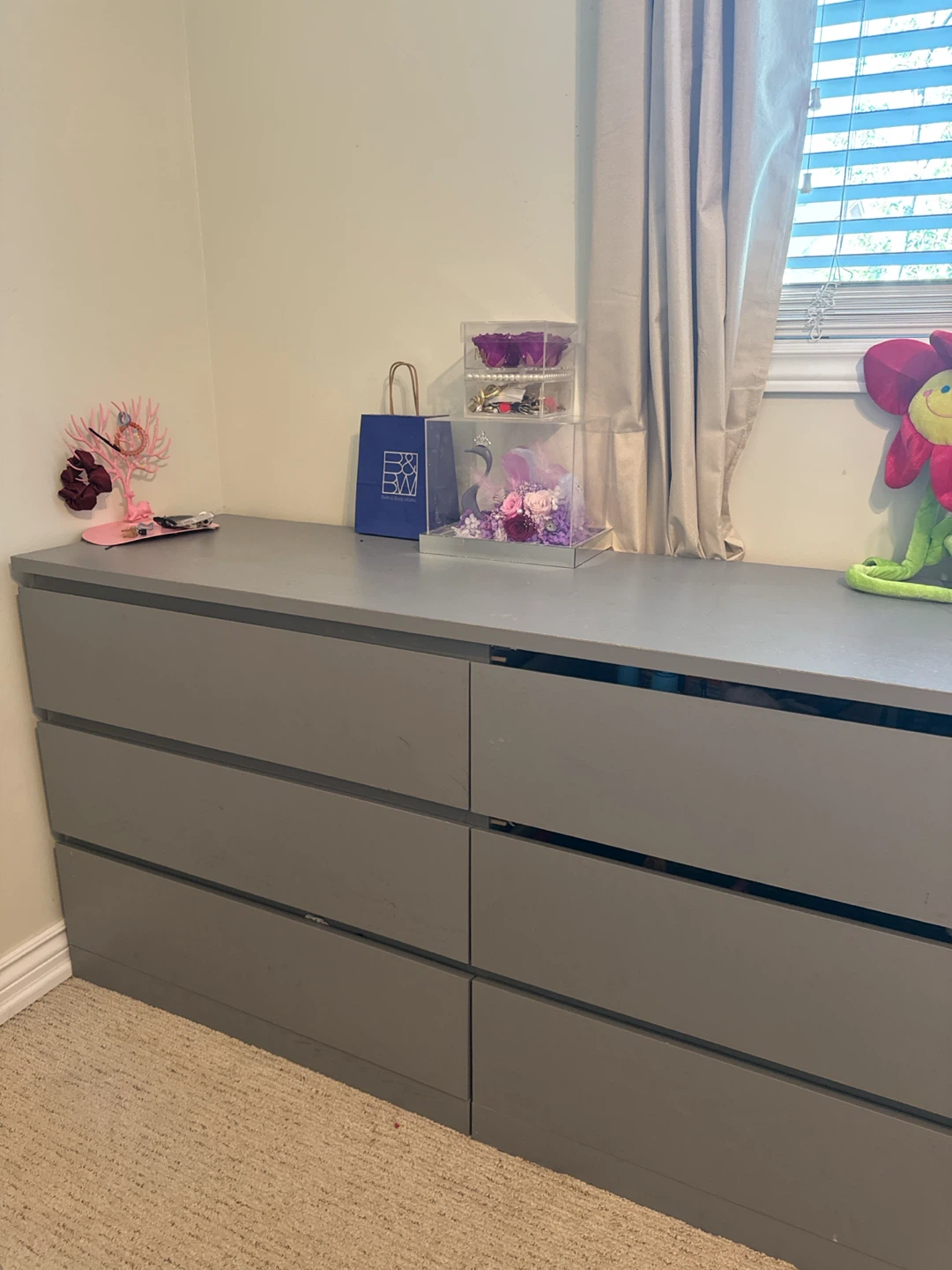 Ikea Grey 6-Drawer Dresser - photo 3