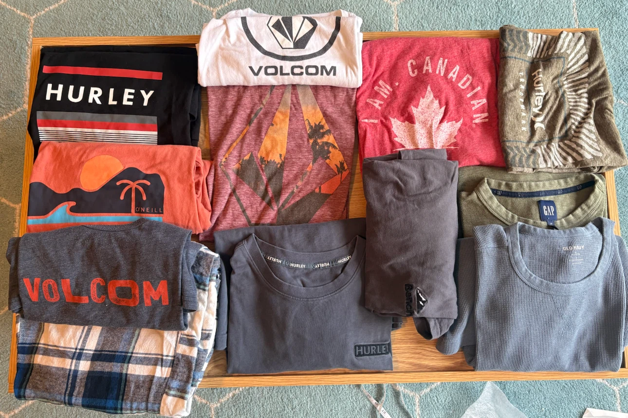 12 Assorted Men's T-shirts and Long Sleeves