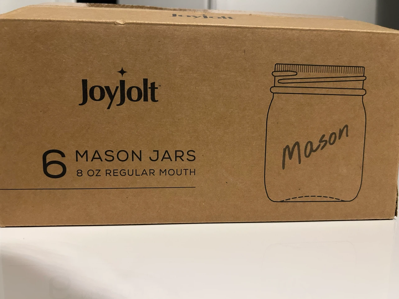 JoyJolt 6-Pack 8 Oz Mason Jars with Lids - photo 3