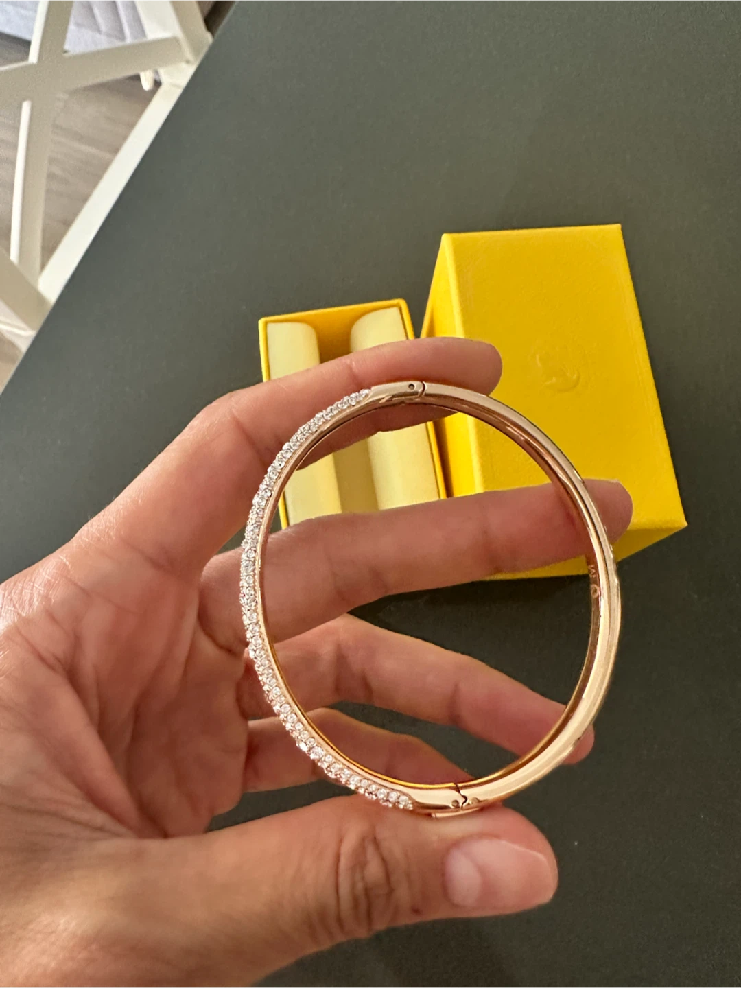 Sparkling Bangle Bracelet with Box Swarovski - photo 2