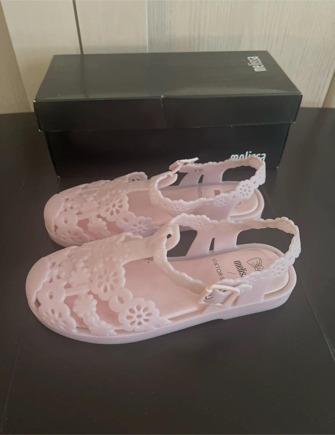 Melissa x Viktor & Rolf Pink Jelly Sandals