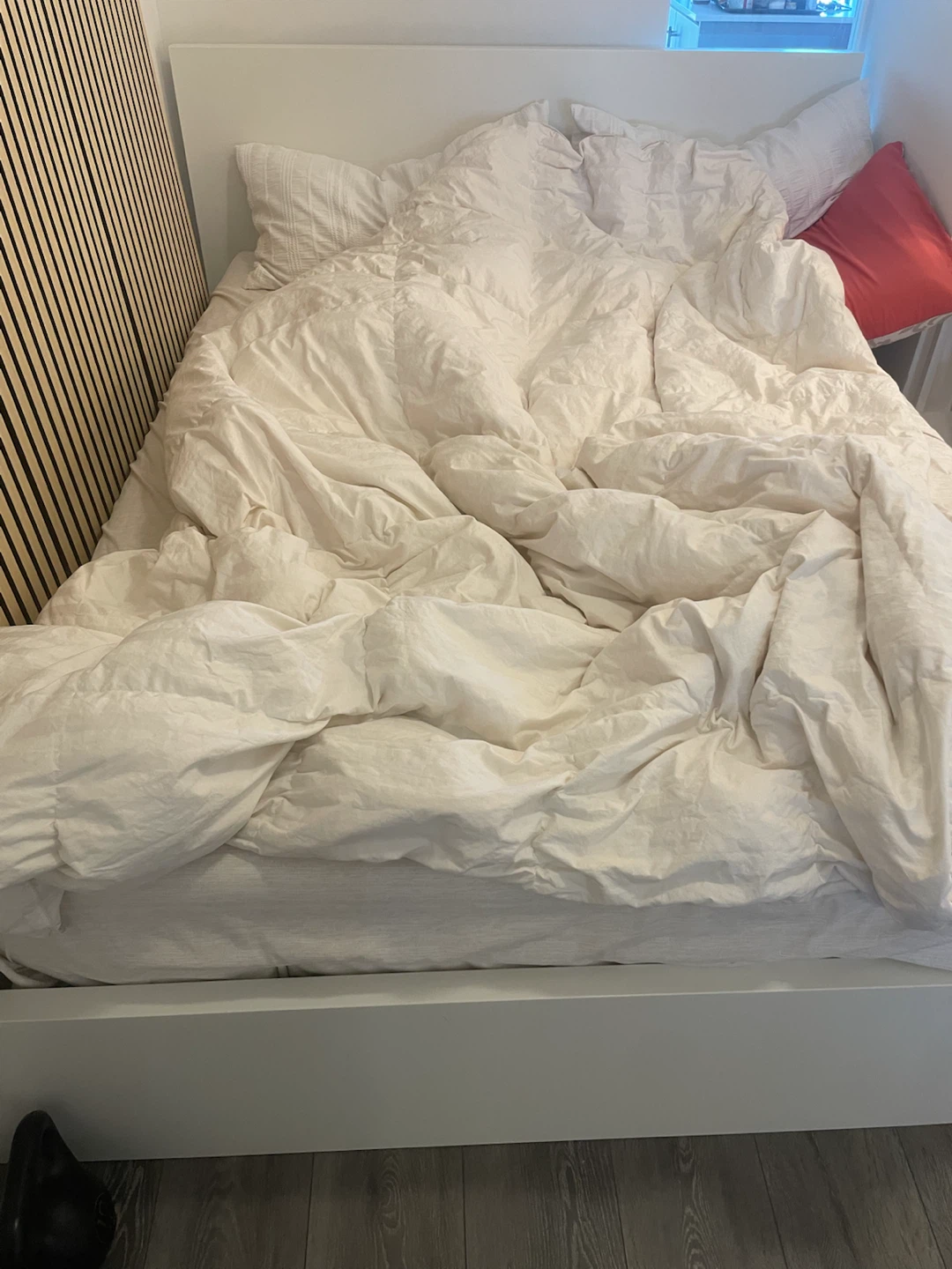 Like New Queen Size Storage Bed Frame + Mattress - $500 - photo 2