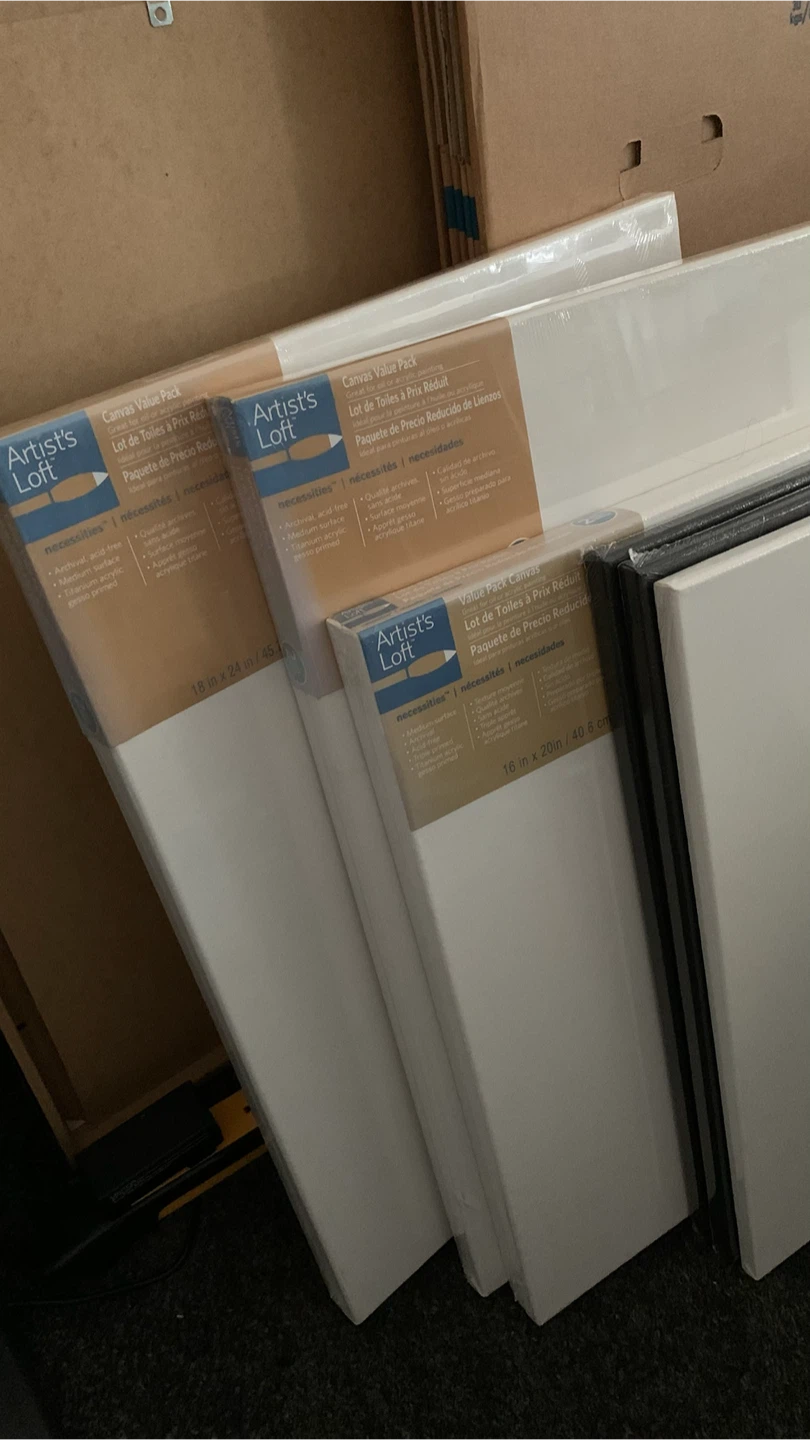 Unopened Canvas Value Packs