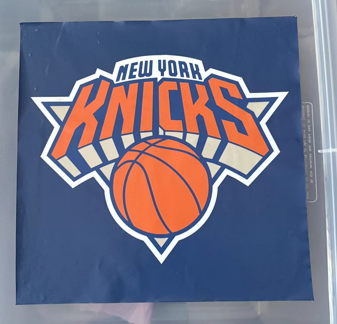New York Knicks Logo large sticker 12”x 12”