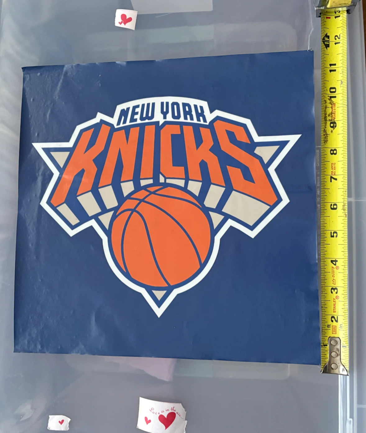 New York Knicks Logo large sticker 12”x 12” - photo 5