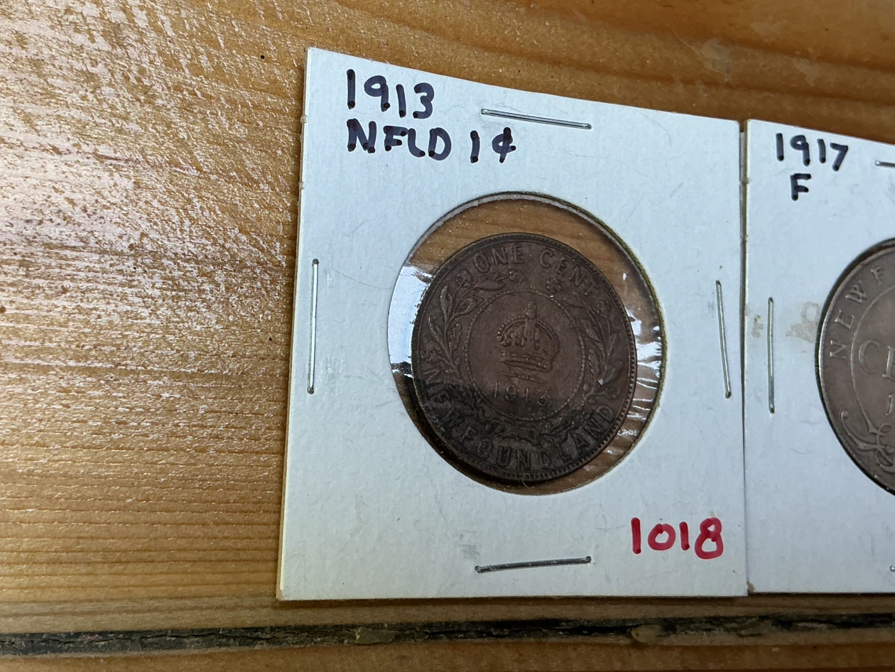 1913, 1917, 1919, 1920 & 1929 NEWFOUNDLAND Collectible Coins - photo 2