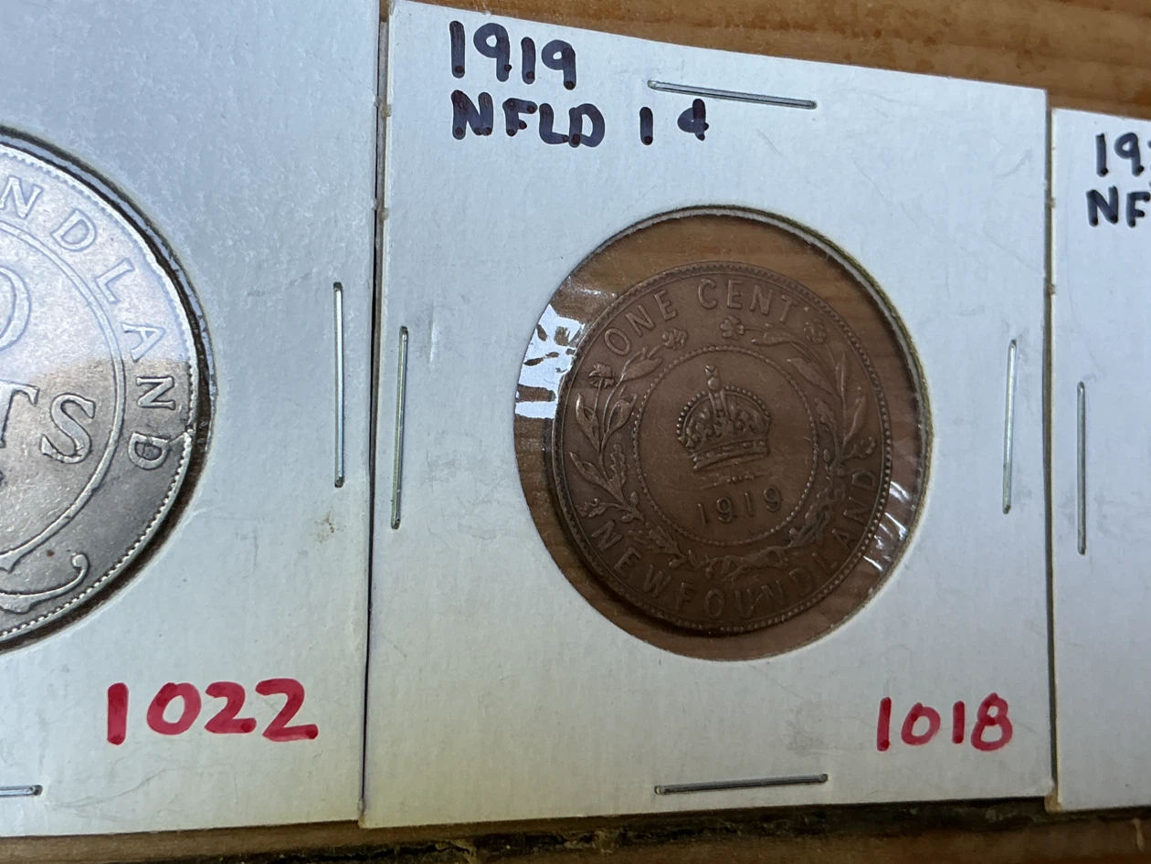 1913, 1917, 1919, 1920 & 1929 NEWFOUNDLAND Collectible Coins - photo 4