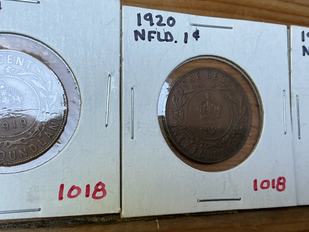 1913, 1917, 1919, 1920 & 1929 NEWFOUNDLAND Collectible Coins - photo 5