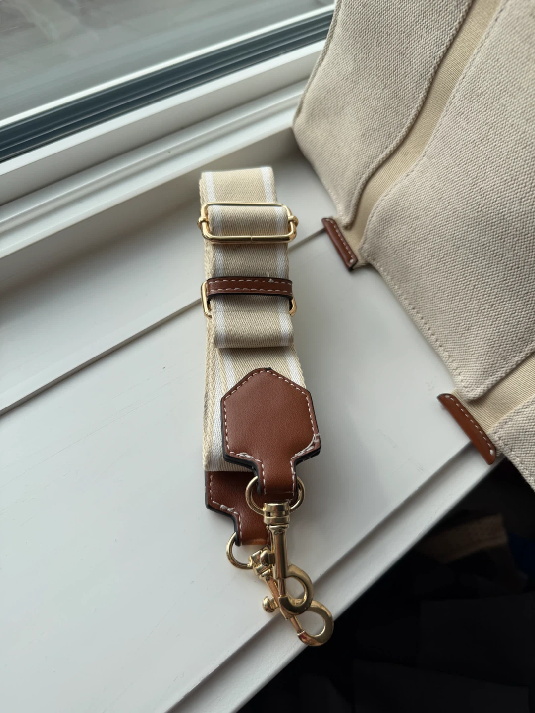 ZARA Canvas Tote Bag with Leather Accents - photo 3