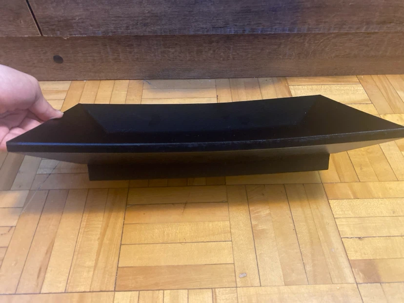 Black modern geometric shelf - photo 3