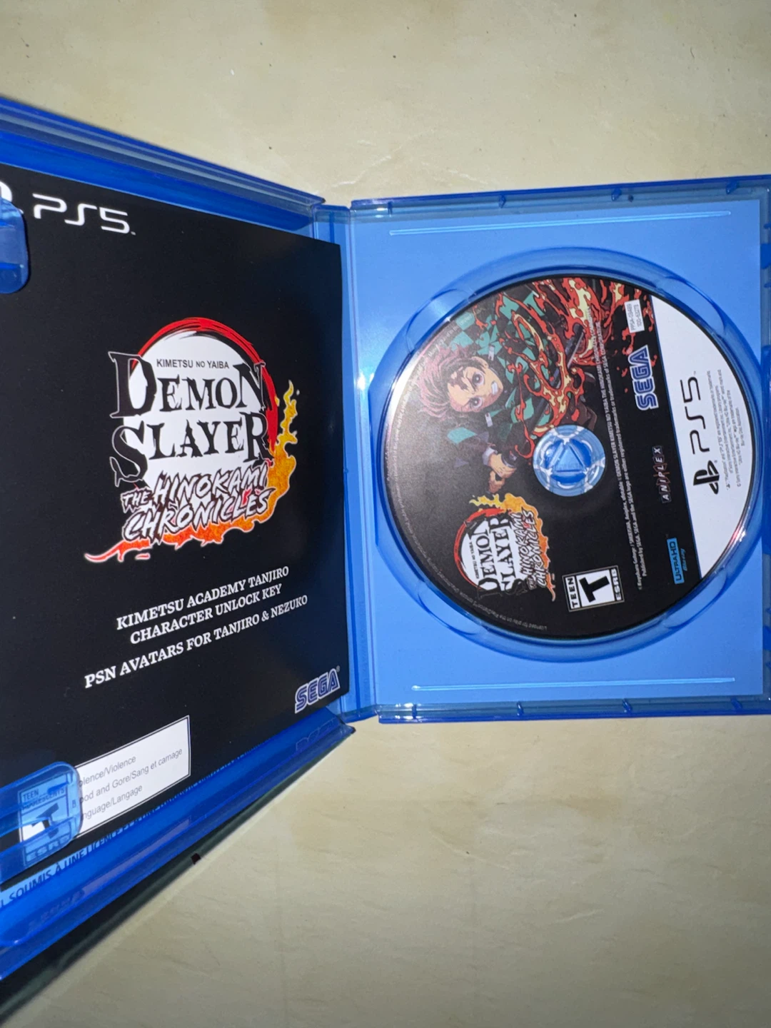Demon Slayer: Kimetsu no Yaiba - PS5 Game disc
